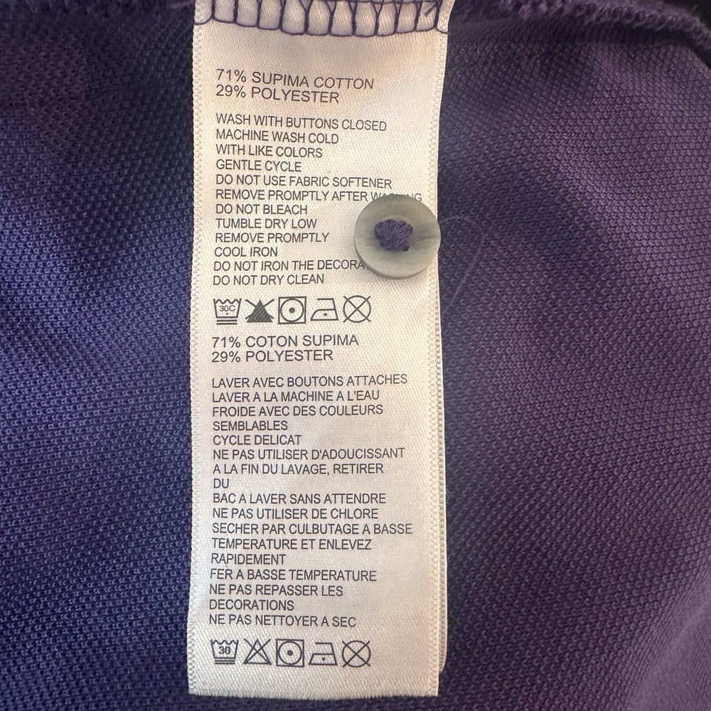 Tommy Bahama Mens IslandZone Polo XXL Purple Supima Cotton Holiday Martini Glass - Picture 9 of 12